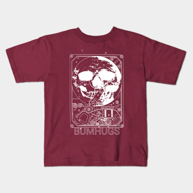 Hard Drive Skull Kids T-Shirt by Joodls